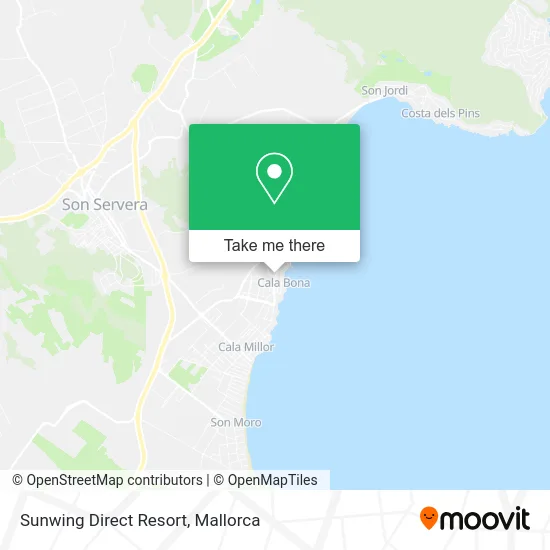 Sunwing Direct Resort map