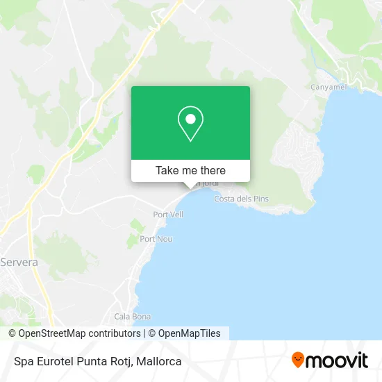 Spa Eurotel Punta Rotj map