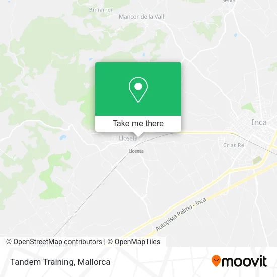 Tandem Training map