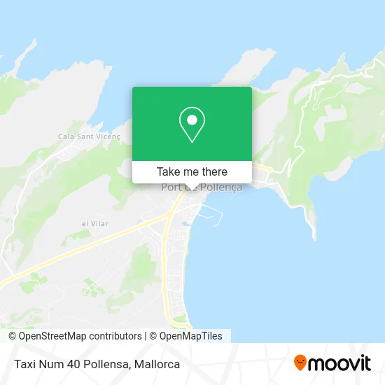 Taxi Num 40 Pollensa map