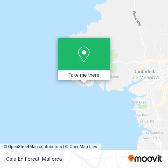Cala En Forcat map