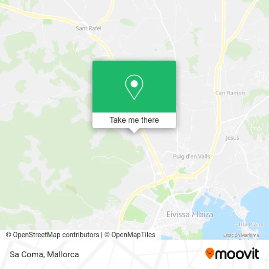 Sa Coma map