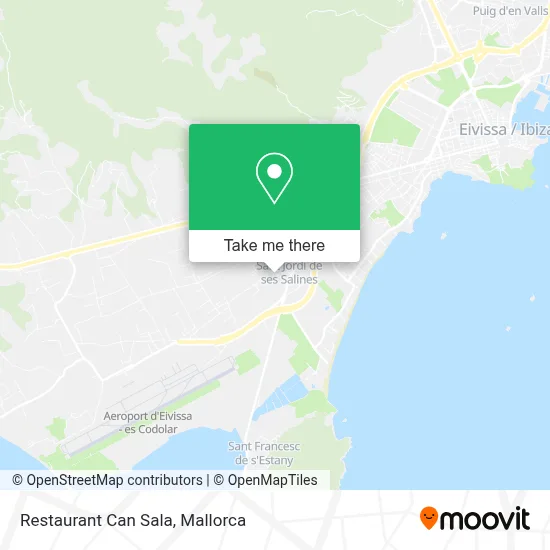 Restaurant Can Sala map