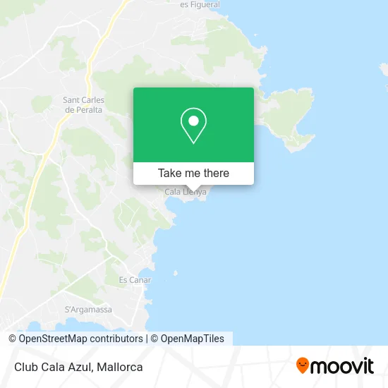 Club Cala Azul map