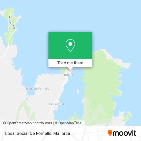 Local Social De Fornells map