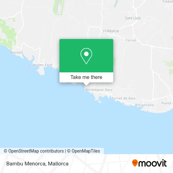 Bambu Menorca map