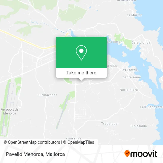 Pavelló Menorca map