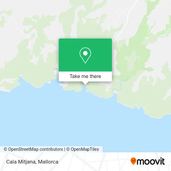 Cala Mitjana map