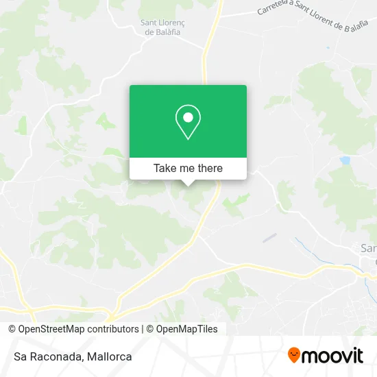 Sa Raconada map