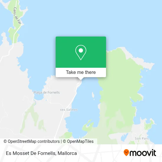 Es Mosset De Fornells map