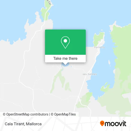 Cala Tirant map