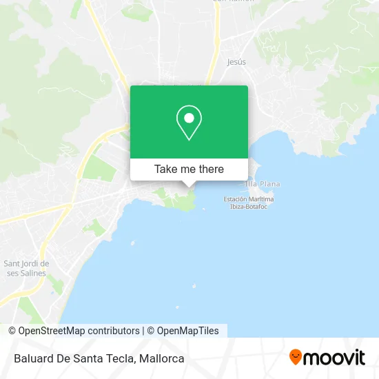 Baluard De Santa Tecla map