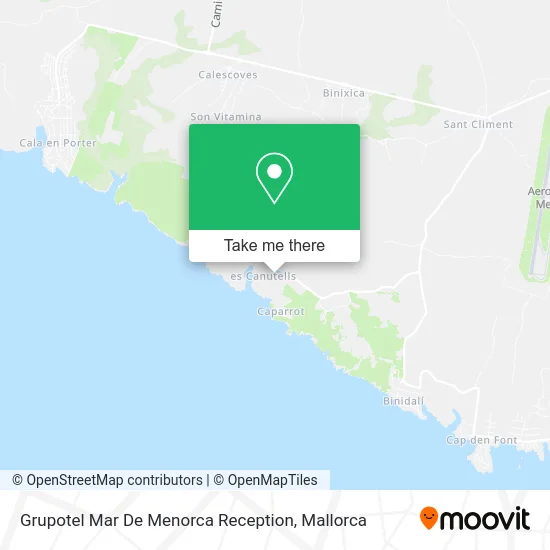 Grupotel Mar De Menorca Reception map