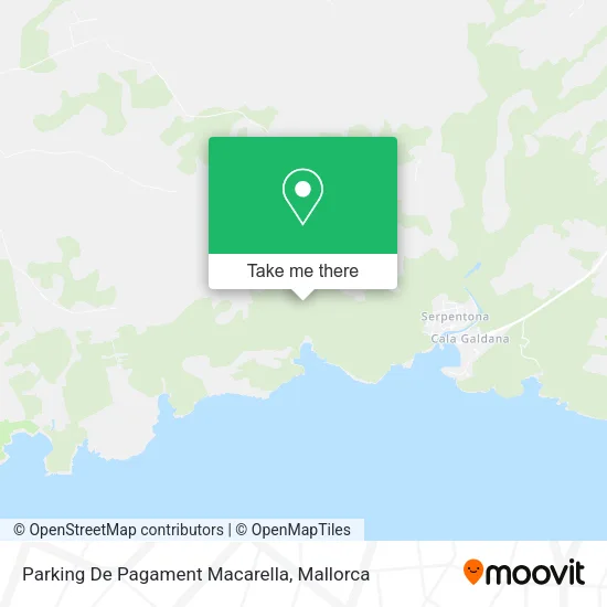 Parking De Pagament Macarella map