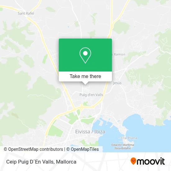 Ceip Puig D´En Valls map