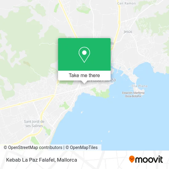 Kebab La Paz Falafel map