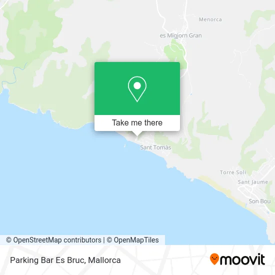 Parking Bar Es Bruc map
