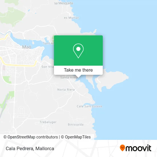 Cala Pedrera map