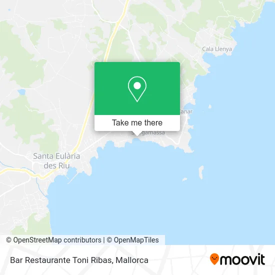 Bar Restaurante Toni Ribas map