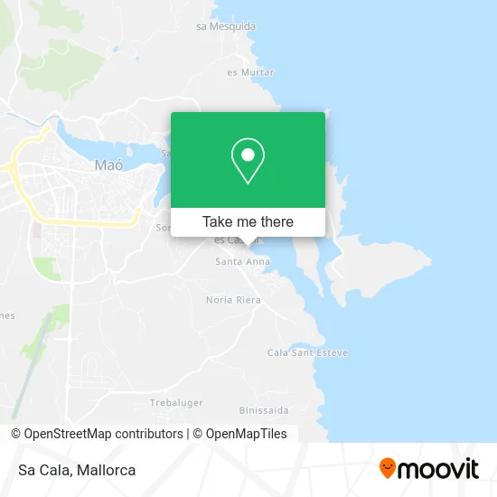 Sa Cala map