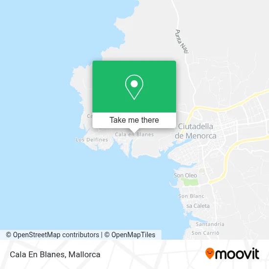 Cala En Blanes map