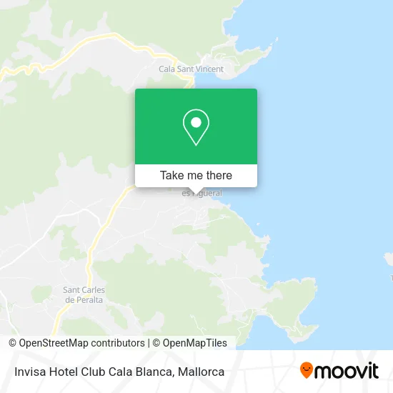 Invisa Hotel Club Cala Blanca map