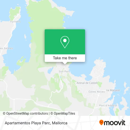 Apartamentos Playa Parc map