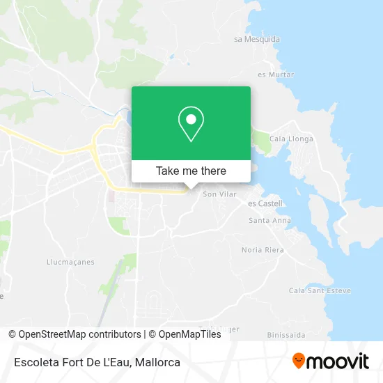 Escoleta Fort De L'Eau map