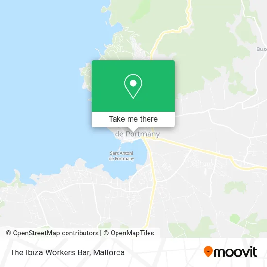 The Ibiza Workers Bar map