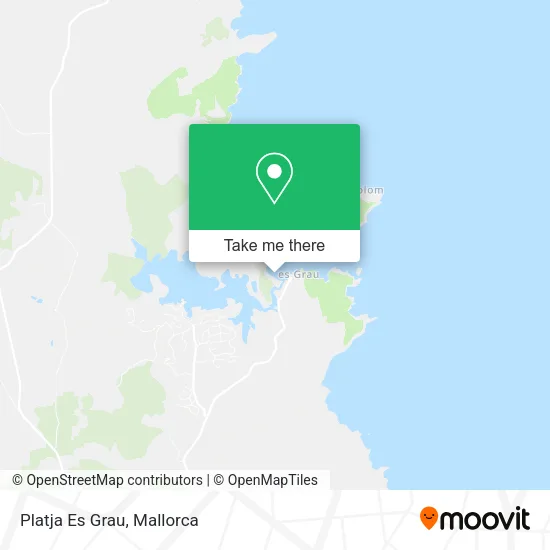 Platja Es Grau map