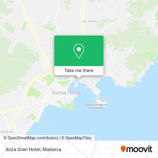 Ibiza Gran Hotel map