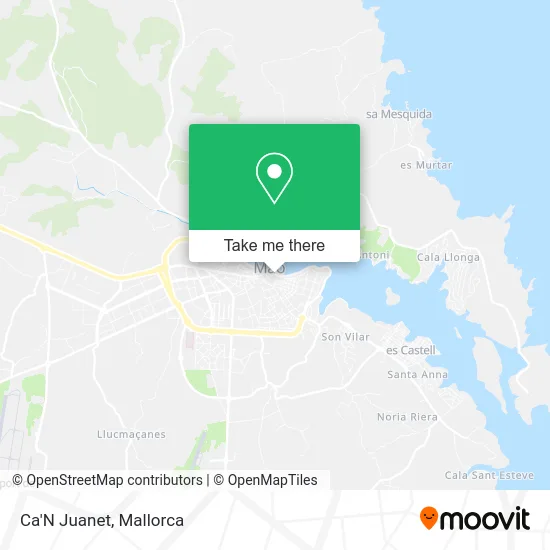 Ca'N Juanet map