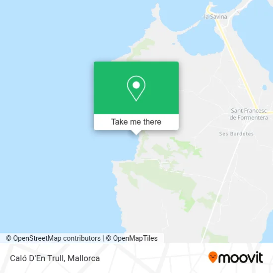 Caló D'En Trull map