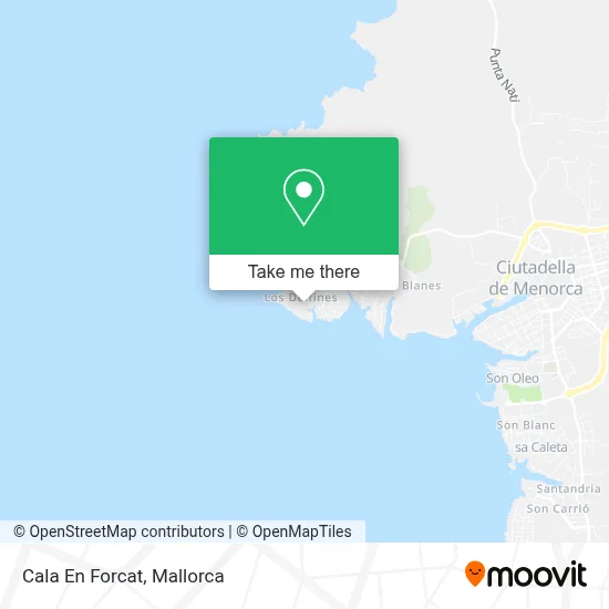 Cala En Forcat map