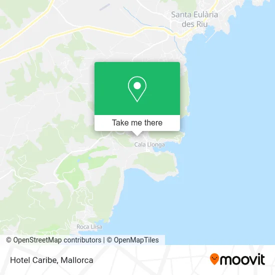 Hotel Caribe map