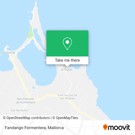 Fandango Formentera map