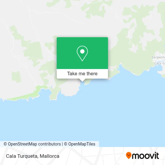 Cala Turqueta map