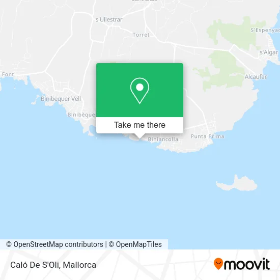 Caló De S'Oli map