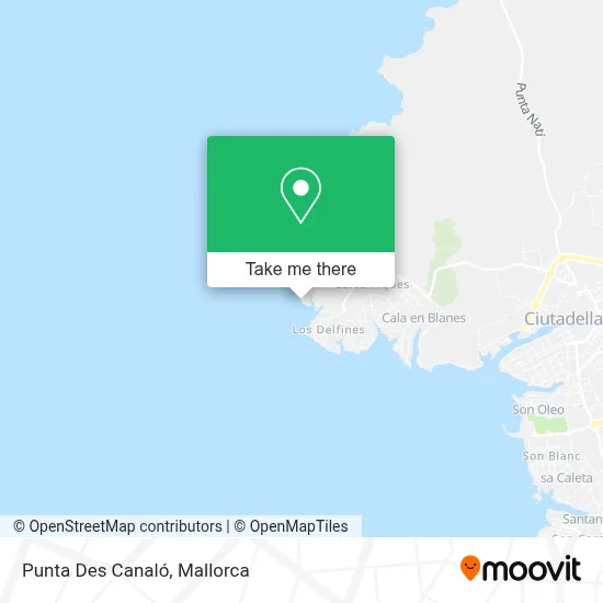 Punta Des Canaló map