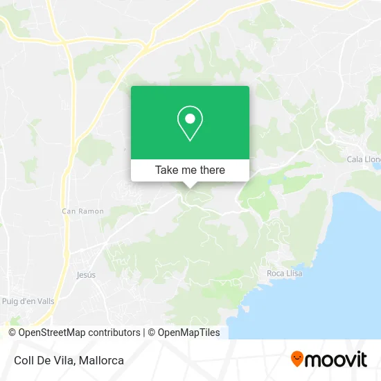 Coll De Vila map