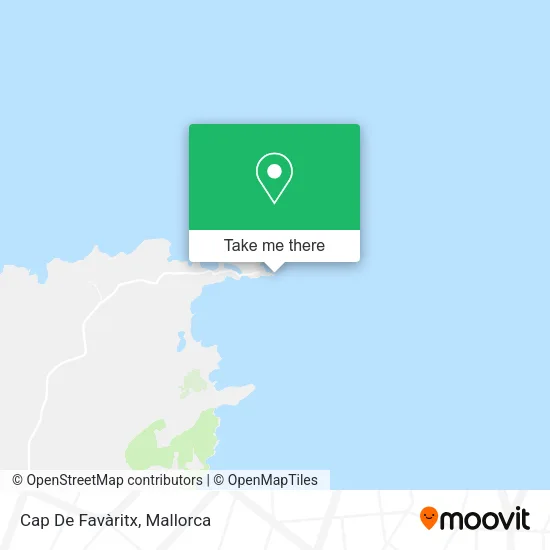 Cap De Favàritx map