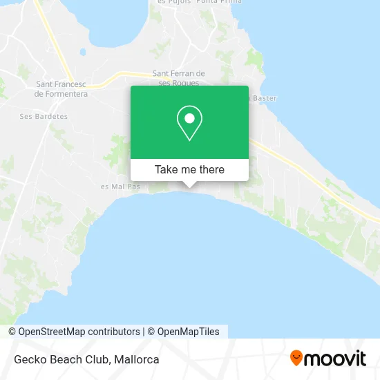 Gecko Beach Club map