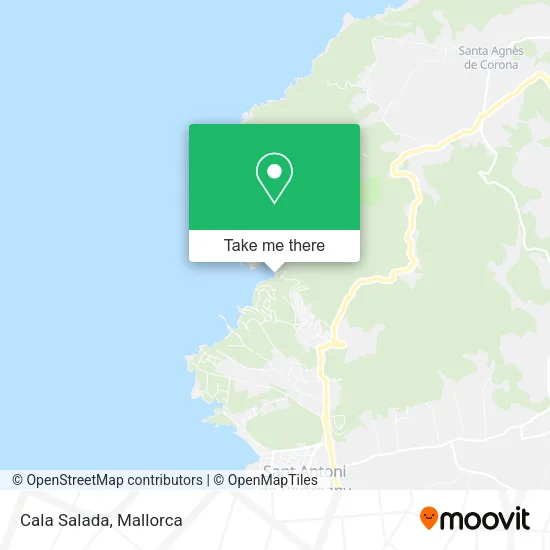 Cala Salada map