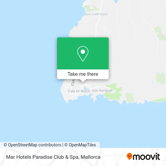 Mar Hotels Paradise Club & Spa map