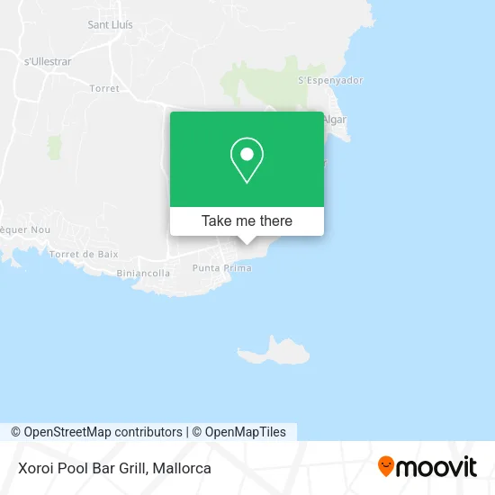 Xoroi Pool Bar Grill map