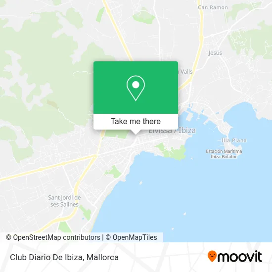 Club Diario De Ibiza map