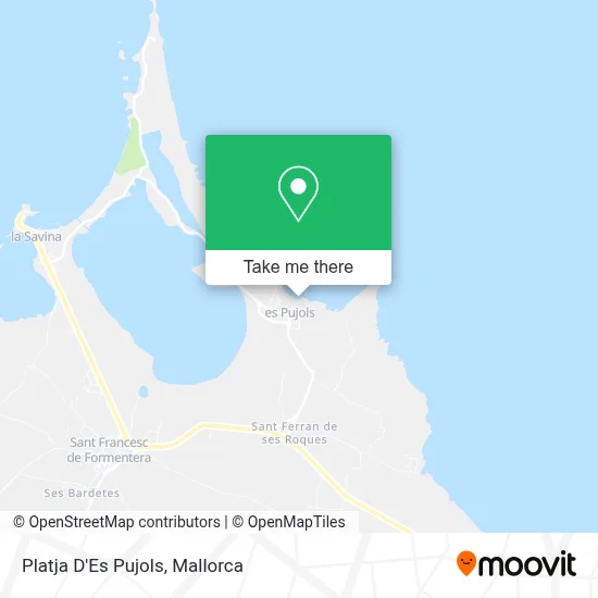 Platja D'Es Pujols map