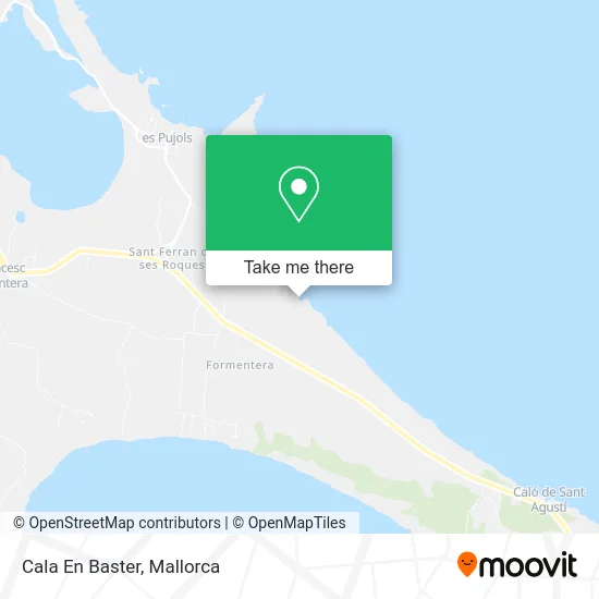 Cala En Baster map
