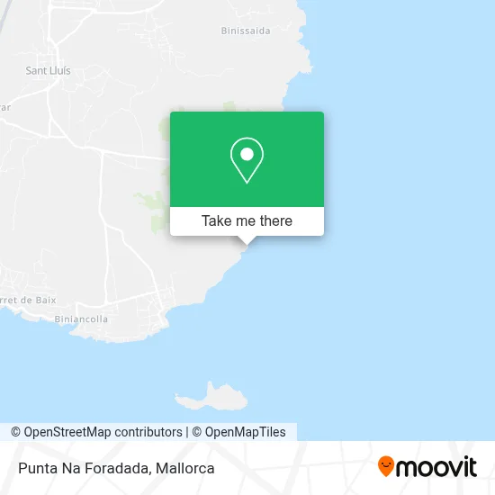 Punta Na Foradada map