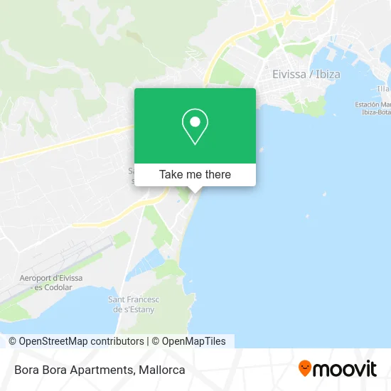 Bora Bora Apartments map